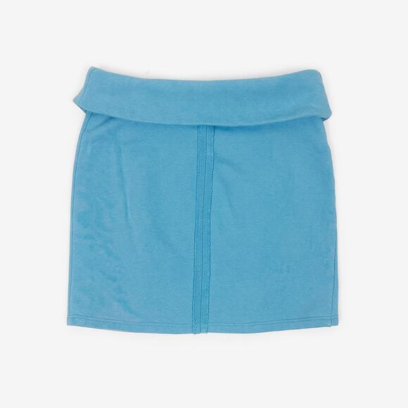 Camila Coelho Alexis Mini Skirt Extra Small Blue Mist Cotton Blend Party Y2K - Picture 2 of 4
